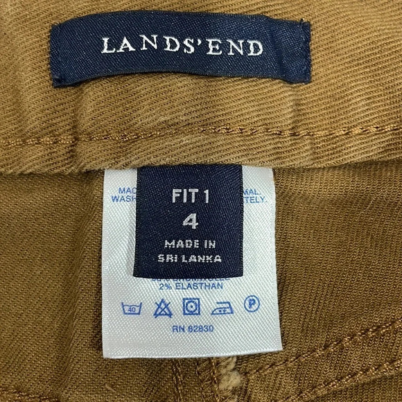 Lands’ End Fit 1 Brown Denim Jeans 4 - Picture 7 of 13